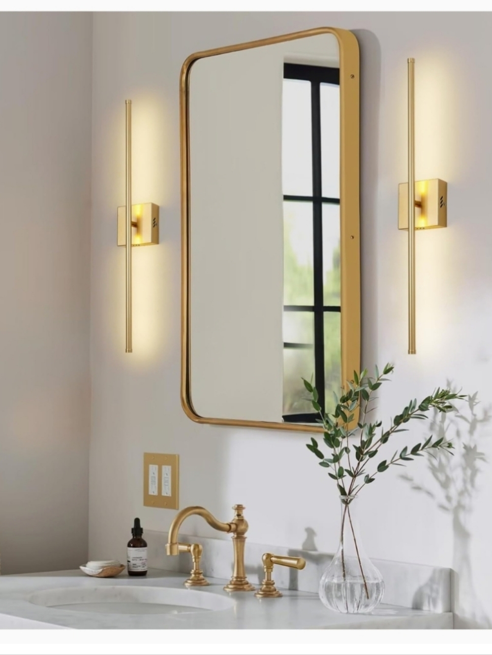Wall Light Modern Wall Sconces Set of Two BRONZE